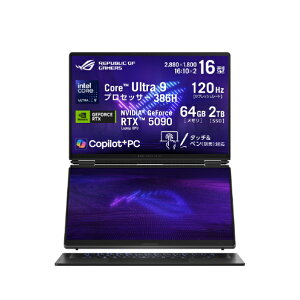 ASUS �Q�[�~���O�m�[�g�p�\�R�� ROG Zephyrus Duo GX651AX-U9R5090 �X�e���[�O���[ GX651AXU9R5090 (�[���ڈ�3�T��~)