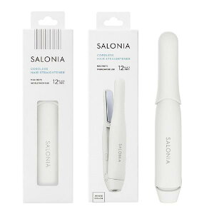 SALONIA �T���j�A �R�[�h���X �X�g���[�g�w�A�A�C���� 12mm KSAL26131-WH �z���C�g KSAL26131WH (�[���ڈ�2-3�T��)