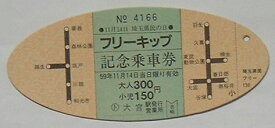 【中古】東武 11月14日埼玉県民の日フリーキップ記念乗車券