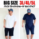 メンズ 大きいサイズ セットアップ ハーフパンツ 3L 4L 5L 上下セット 上下 パイル素材 ルームウエア ホワイト ブラック ネイビー チャコール 部屋着 パジャマ リラクシングウエア 半袖Tシャツ ショートパンツ カジュアル 大人 30代 40代 50代 おうち おうちコーデ