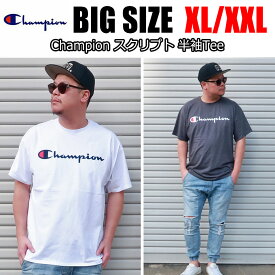 チャンピオン 大きいサイズ Tシャツ メンズ XL XXL 2L 3L ブランド 白 黒 赤 紺 ホワイト ブラック グレー チャコール ネイビー レッド オーバーサイズ ビックシルエット ロゴ ワンポイント レディース ペア ユニセックス