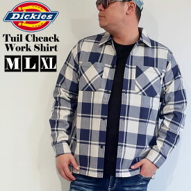 メンズ ブランド Dickies ディッキーズ シャツ チェックシャツ ネルシャツ ワーク 長袖 M L XL 黒 ブラック レッド オーバーサイズ ビックシルエット ワークシャツ ワンポイント レディース ユニセックス ペア オススメ 春 秋 冬