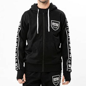 SY32 by SWEETYEARS LINE TAPE ZIP HOODIE メンズ ジップパーカー 裏毛 ジャガードテープ TNS1746