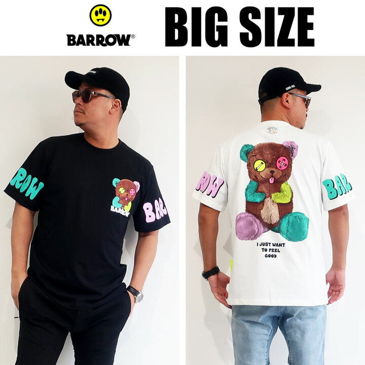 楽天市場 Barrow バロウ ブランド メンズ Tシャツ 半袖 Graphic Print Tee グラフィック プリント メンズ ブラック Black Dekee デケー 楽天市場店