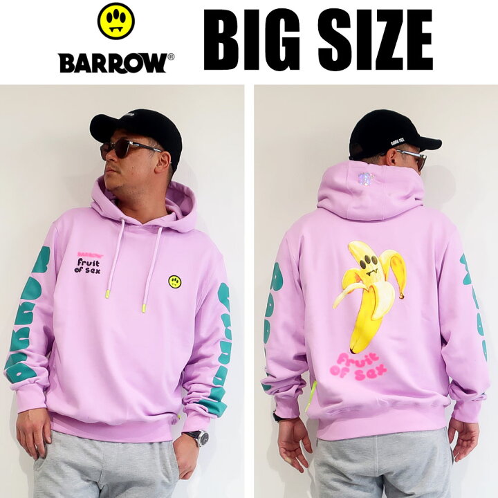 楽天市場】BARROW バロウ graphic print sweat hoodie グラフィック  