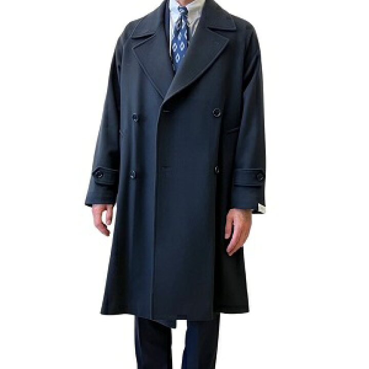 楽天市場】De Petrillo (デペトリロ) ダブル コート ネイビー ラグラン  