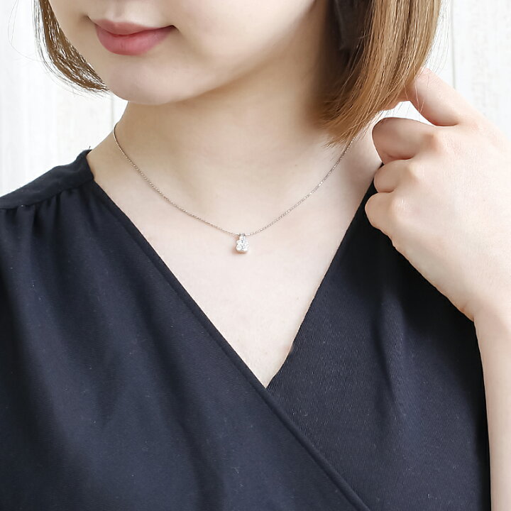 楽天市場】Deliciae ペンダントネックレス スクエアモチーフ pt900 