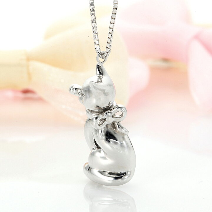 楽天市場】Deliciae K18WG 天然ダイヤモンド 招き猫ペンダント  