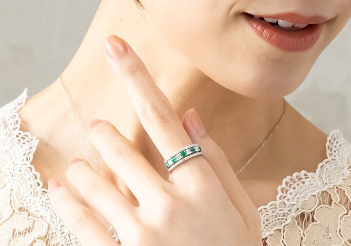 楽天市場】Deliciae 一文字リング Pt900 ダイヤモンド 0.6ct  