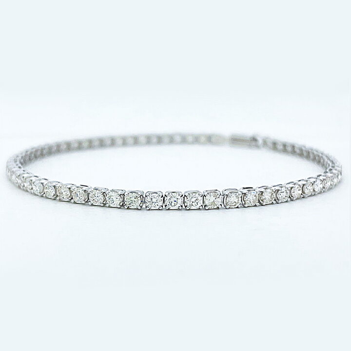 楽天市場】Deliciae テニスブレスレット ダイヤモンド【2.50ct】K18WG 