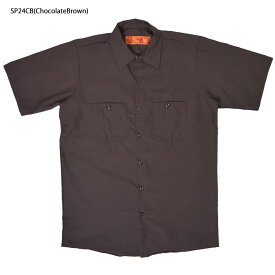 RED KAP レッドキャップ SP24 SHORT SLEEVE INDUSTRIAL WORK SHIRT メンズ 半袖 シャツ ワークウェア インダストリアル ワークシャツ 半袖シャツ ポケット シンプル 無地 作業着 作業服 カジュアル ブランド おしゃれ