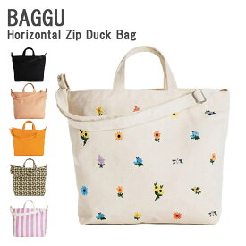 BAGGU バグー バグゥ バグ ジッパートートバッグ Zip Duck Bag Horizontal 横長 横型 ファスナー付き ジップ ダック バッグ キャンバス