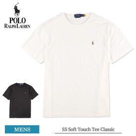 ポロ ラルフ ローレン Polo Ralph Lauren 710746817 SS Soft Touch Tee Classic メンズ Tシャツ 半袖Tシャツ 半袖TEE ショートスリーブ ショートT ブランド おしゃれ 春夏 ポロ ワインポイント ホワイト ブラック White PoloBlack