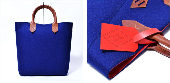 楽天市場】LEON FLAM レオンフラム SANTIAGO SHOPPING BAG BLUE トート 