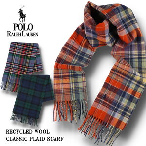 �|�� �����t ���[���� Polo Ralph Lauren PC0999 RECYCLED WOOL PLAID SCARF