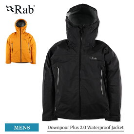 RAB ラブ ウォータープルーフ メンズ ジャケット QWG-78 Downpour Plus 2.0 Waterproof Jacket ダウンパー プラス2.0 マウンテンパーカー ウィンドブレーカー レインウェア レインジャケット 秋冬 春 雨具 登山 アウトドア