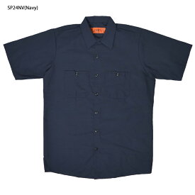 RED KAP レッドキャップ SP24 SHORT SLEEVE INDUSTRIAL WORK SHIRT メンズ 半袖 シャツ ワークウェア インダストリアル ワークシャツ 半袖シャツ ポケット シンプル 無地 作業着 作業服 カジュアル ブランド おしゃれ