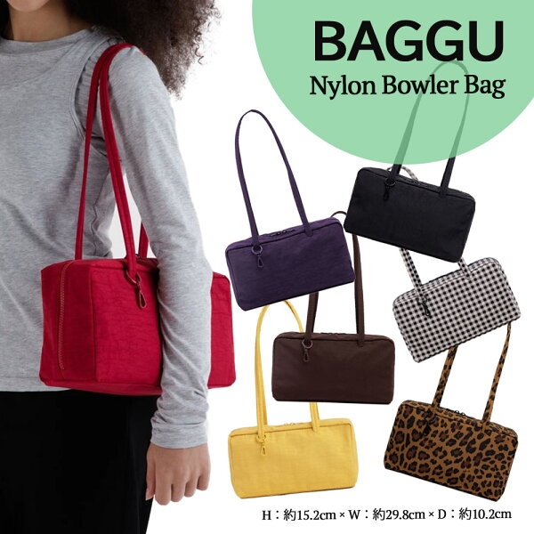 BAGGU バグー バッグ バグゥ Nylon Bowler Bag バグー ナイロン ボウラーバッグ ショルダーバッグ ハンドバッグ 軽量 大容量 レディース メンズ 斜め掛け 肩掛け 通勤 無地 カジュアル シンプル おしゃれ