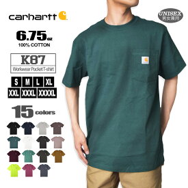 カーハート tシャツ Carhartt K87 Workwear Pocket SS T-shirt ワークウェア ポケット ショートスリーブ Tシャツ メンズ Tシャツ ブランド 半袖 TEE 半袖T T-SHIRT ポケT スポーツウェア トレーニングウェア おしゃれ 春夏