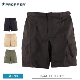 Propper プロッパー プロパー F5261 BDU SHORTS 100% COTTON RIPSTOP メンズ ショートパンツ コットンリップストップ 軍パン ミリタリーパンツ 6ポケット ブラック ネイビー カーキ オリーブ