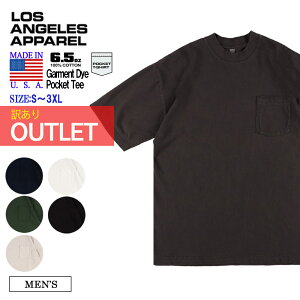 ���[���� �󂠂�_���T���[���X�A�p���� t�V���c LOS ANGELES APPAREL 1809GD 6.5oz �����Yt�V���c S/S Garment Dye T-Shirt ���X�A�p �|�P�b�g���� t�V���c �� ���nt LA APPAREL �č��� �A�����J�� MADE IN US