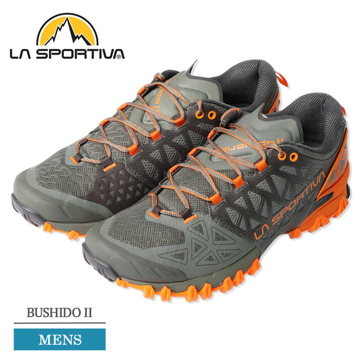 LA SPORTIVA Bushido Ⅱ ペールグリーン×オレンジ LA SPORTIVA Bushido Ⅱ ペールグリーン×オレンジ