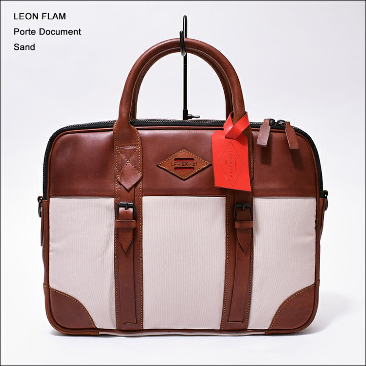 楽天市場】LEON FLAMレオンフラムPORTE DOCUMENT AVISOBRIEFCASEメンズ 