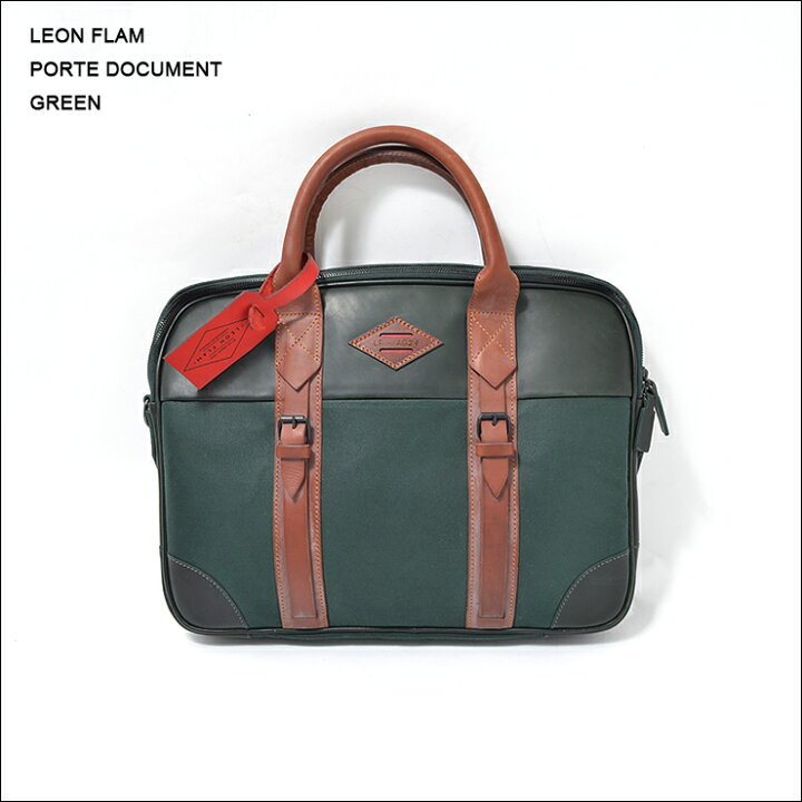 楽天市場】LEON FLAMレオンフラムPORTE DOCUMENT AVISOBRIEFCASEメンズ 