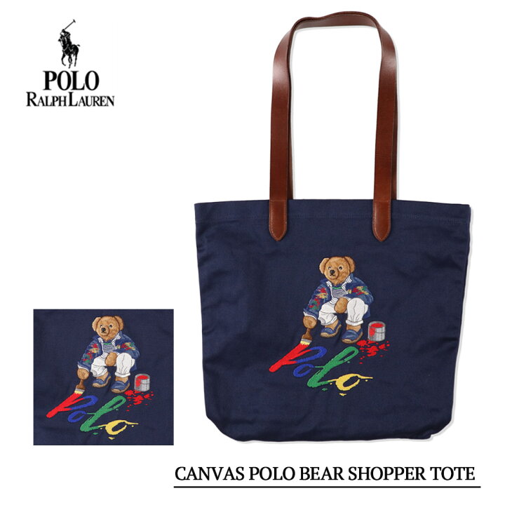 楽天市場】ポロ ラルフ ローレン ポロベア キャンバス トートバッグ 