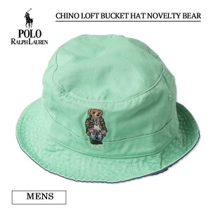 | t [ |xA nbg efBxA  hJ Polo Ralph Lauren CHINO LOFT BUCKET HAT NOVELTY BEAR 710728336002