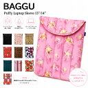 メール便 BAGGU バグー バグゥ バグ ラップトップケース BAGGU Puffy Laptop Sleeve 13"/14" キルティング マジックテ…