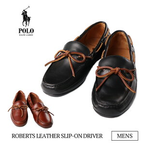 | t[ U[ Xb| hCo[ U[ U[V[Y C Xj[J[ Polo Ralph Lauren ROBERTS LEATHER SLIP-ON DRIVER 803730083