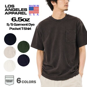 ���[���� ���T���[���X�A�p���� t�V���c LOS ANGELES APPAREL 1809GD 6.5oz �����Y �|�P�b�gT�V���c S/S Garment Dye Pocket T-Shirt ���X�A�p �|�PT ���� TEE ����T ��100% �A�����J�� MADE IN USA