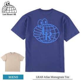 LAST RESORT AB ラストリゾート エービー LRAB Atlas Monogram Tee メンズ Tシャツ 半袖Tシャツ 半袖TEE ショートスリーブ ショートT ブランド おしゃれ 春夏 スケートボード ストリート ネイビー ブルー Navy/Blue Safari