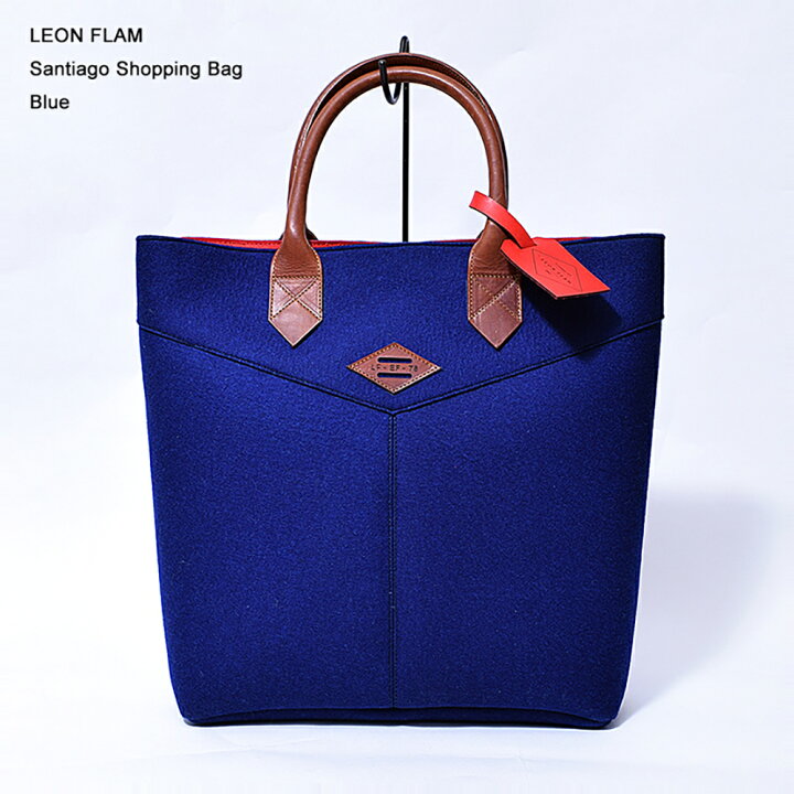 楽天市場】LEON FLAM レオンフラム SANTIAGO SHOPPING BAG BLUE トート 