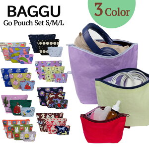 [ BAGGU oO[ obO oOD Go Pouch Set }`t |[` 3_Zbg iC s gx vg lC  e [P[X pbLO y ^ ܂