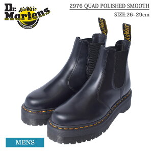 ドクターマーチン 2976 Quad Leather Platform Chelsea Boots Black Polished Smooth メンズブーツ 価格比較 価格 Com