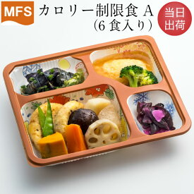 【介護食】冷凍 MFS カロリー制限食A(お試しセット) 6食入り 当日出荷 冷凍食品 カロリー制限 カロリーオフ カロリーカット ダイエット食 惣菜 おかず 糖尿病 送料無料 メディカルフードサービス 健康うちごはん 健康管理