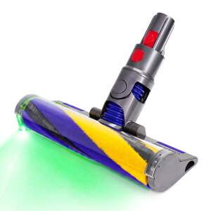Dyson �_�C�\�� �݊��i �|���@�w�b�h �����p �\�t�g���[���[�N���[�i�[�w�b�h �ΐFLED���C�g �ق��茟�m �y��390g �t���[�����O �� �Z�уJ�[�y�b�g�Ή� Micro Plus SV33 SV21 SV19