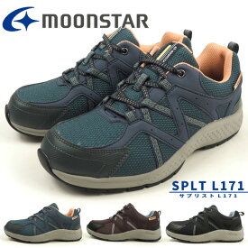 防水ウォーキングスニーカー レディース ムーンスター moonstar SPLT L171サプリストL171 4cm4時間防水設計 Ag+消臭抗菌 つま先広々 4E 幅広設計 雨 散歩 ウォーキング 通気カップインソール 外反母趾