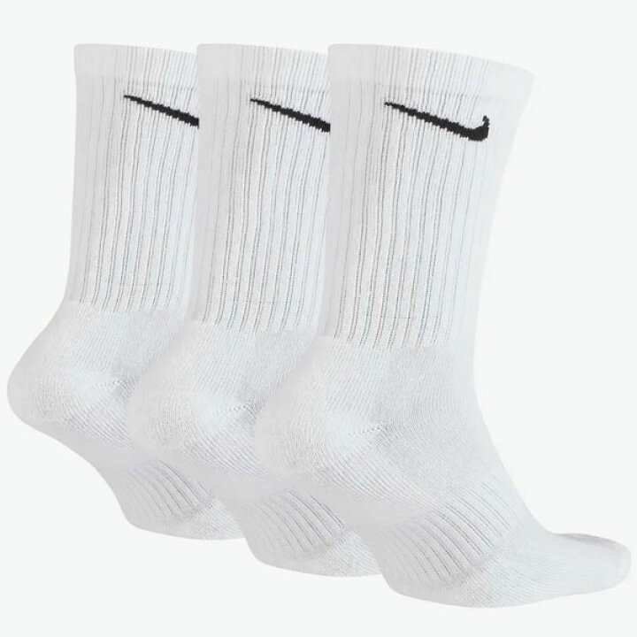 楽天市場 ナイキ Nike ソックス トレーニング クルー ソックス 3足 Sx7664 100 メンズ レディース メンズ レディース ３足組 靴下 スポーツ 学校 通学 仕事 シューズベース