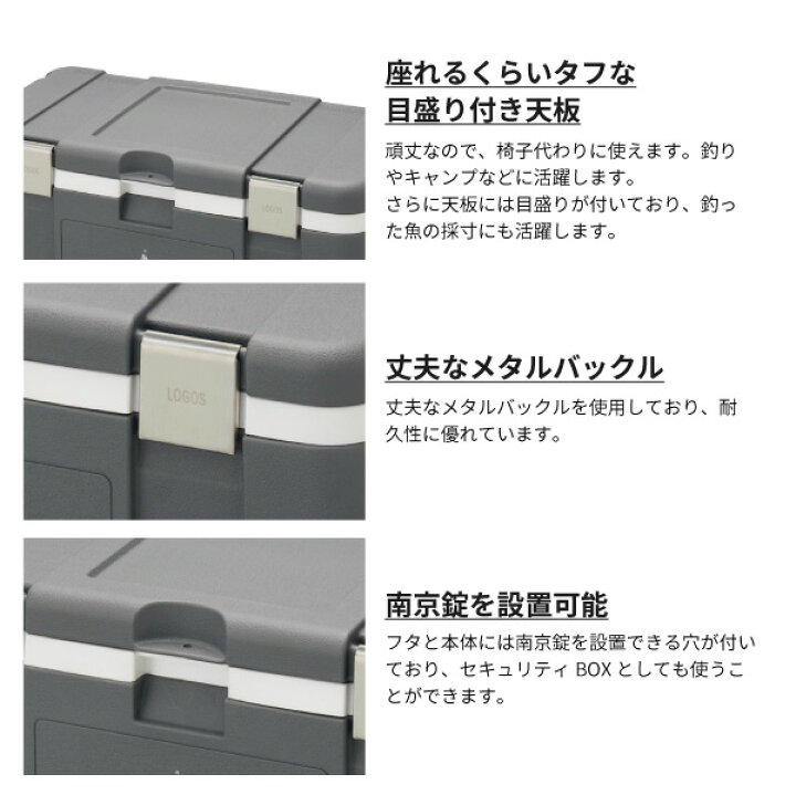 楽天市場】LOGOS ロゴス ハードクーラーボックス サーモテクト 氷点下 