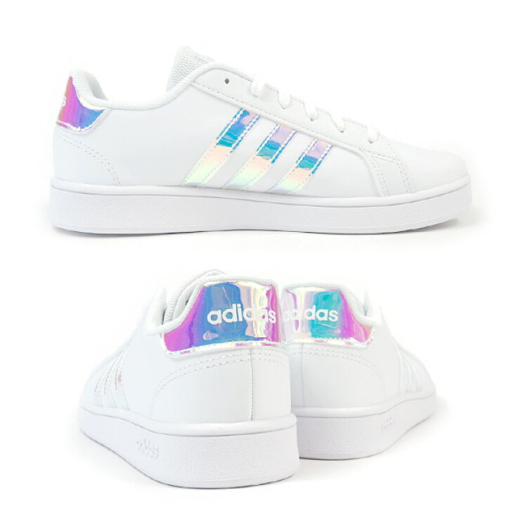 楽天市場】アディダス adidas スニーカー GRANDCOURT K FW1274 キッズ 