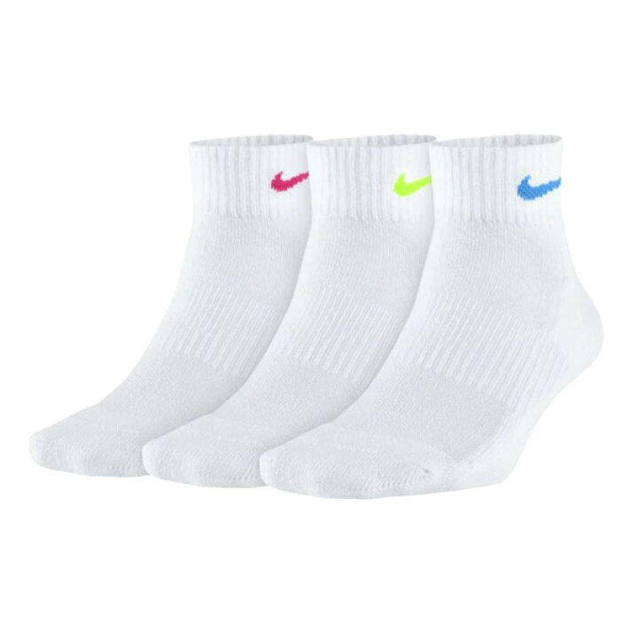 楽天市場 ナイキ Nike 靴下 ナイキ ウィメンズ 3p パーフ クッション Qt 2 Sx7180 946 シューズ関連アイテム レディース 白 ソックス サッカー ランニング ジュニア 3足組 白ソックス シューズベース