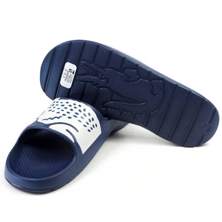 推奨 ラコステ Lacoste メンズ サンダル クロコダイル柄 シャワーサンダル シューズ 靴navy White Fucoa Cl