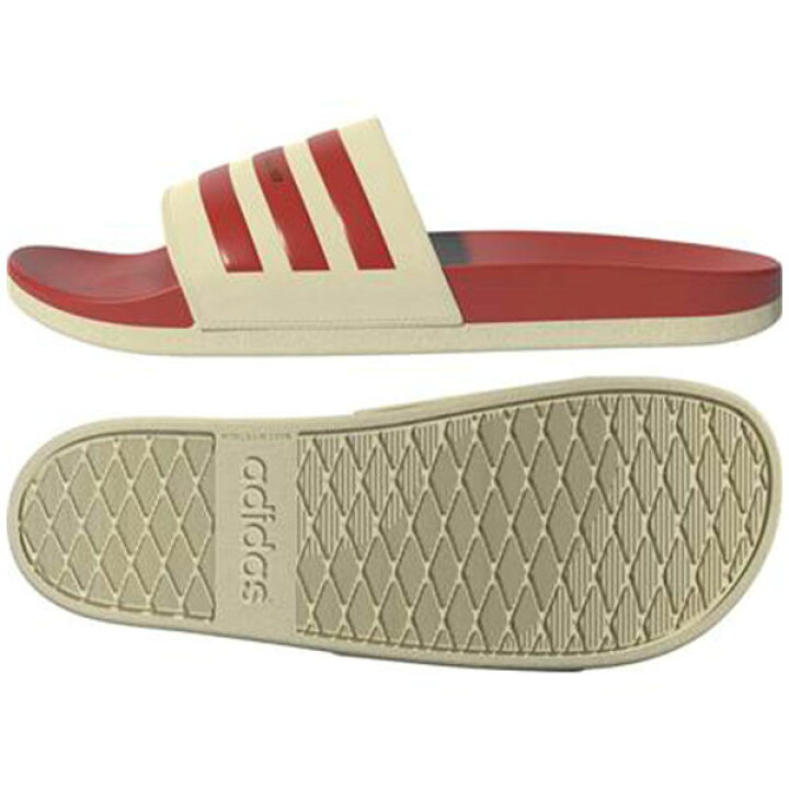 楽天市場 アディダス サンダル メンズ レディース 靴 シャワーサンダル 白 ホワイト レッド 軽量 軽い クラシック おしゃれ 海 プール 川 大きいサイズ ブランド つっかけ アディレッタ コンフォート Adidas Adilette Comfort U Gw8755 シューズベース
