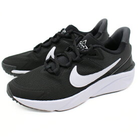 ナイキ スニーカー レディース 靴 黒 ブラック 白ソール 歩きやすい ランニングシューズ ウォーキングシューズ かけっこ 人気 ブランド 運動 通気性 普段履き シンプル NIKE STAR RUNNER 4 NN GS スターランナー