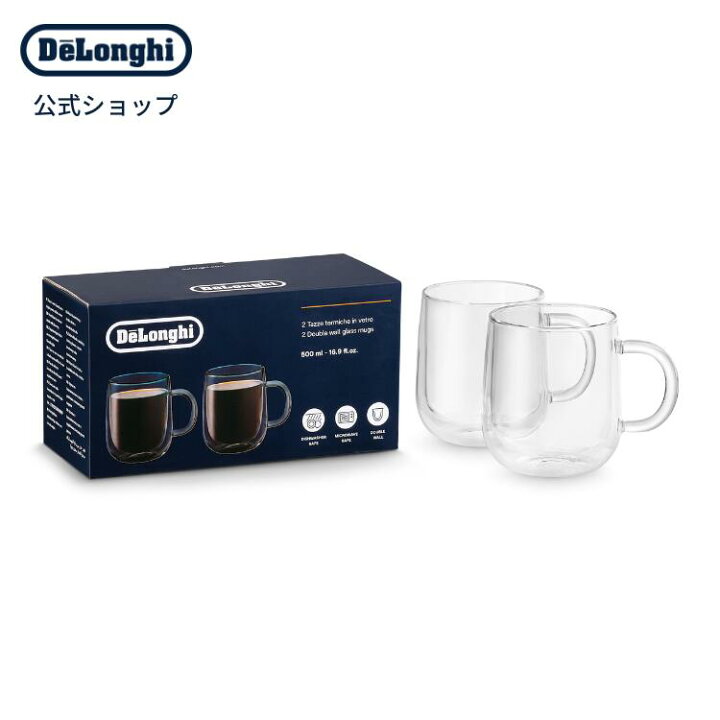 楽天市場】デロンギ ダブルウォールグラス マグカップ(2個セット 