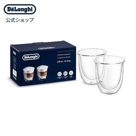デロンギ　ダブルウォールグラス（2個セット） カプチーノ　[商品コード:DWG2S-190]