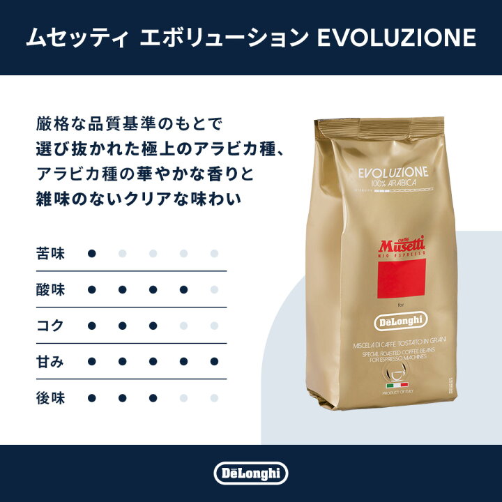 楽天市場】ムセッティ エボリューション コーヒー豆 250g [MB250-EV 